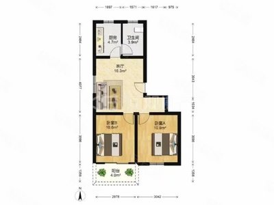 岳陽小區,仙岳小學旁,好樓層,南北兩房出租